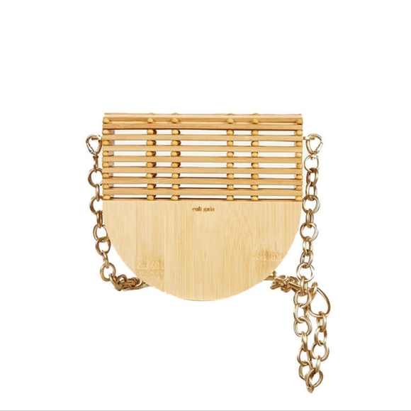 CULT GAIA ARK GAIA'S FLAP CROSSBODY BAG IN NATURAL TAN - Picture 5 of 12